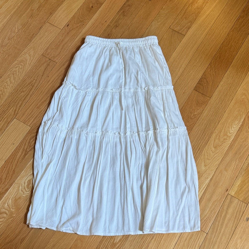 American Eagle Outfitters White Maxi Skirt